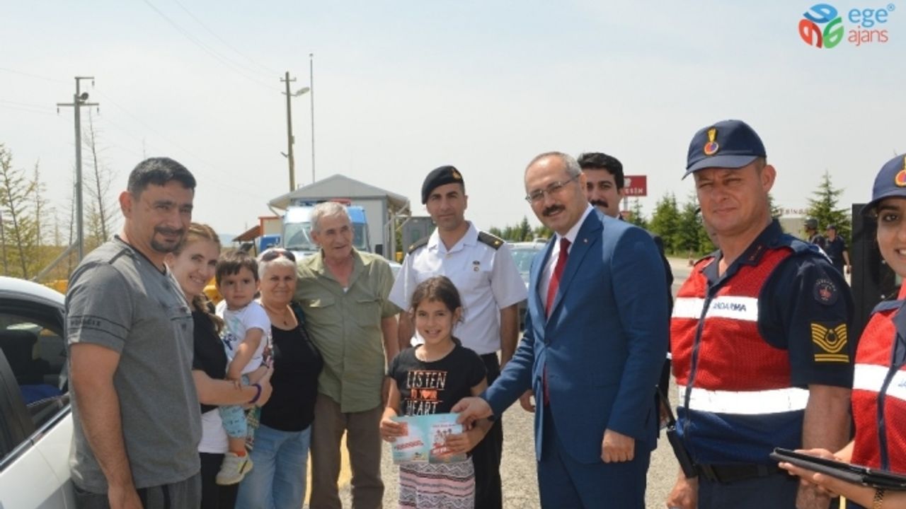 Kaymakam Bilgin, bayram öncesi trafikte alınan tedbirleri denetledi