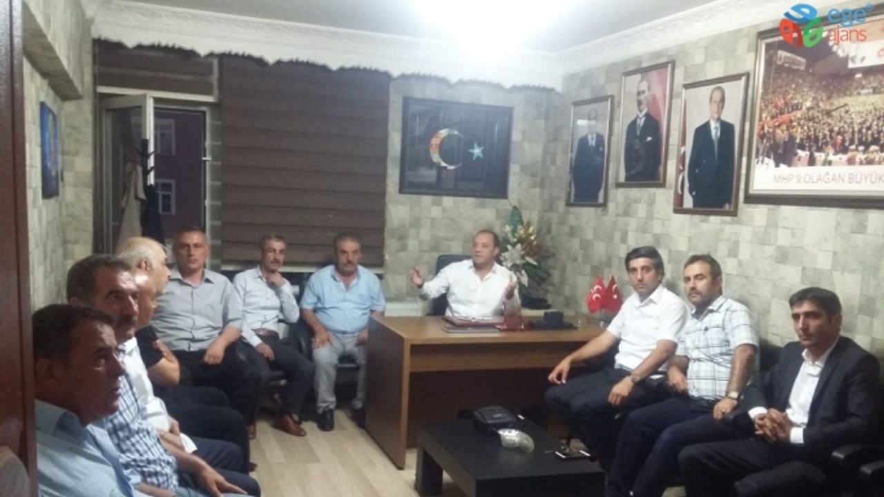 MHP İl Başkanı Karataş, sendika temsilcileri ile bir araya geldi