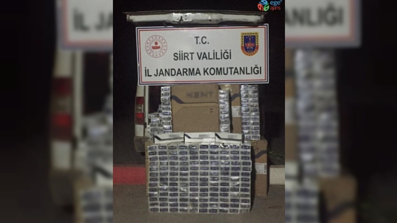 Siirt’te 7 bin 490 paket kaçak sigara ele geçirildi