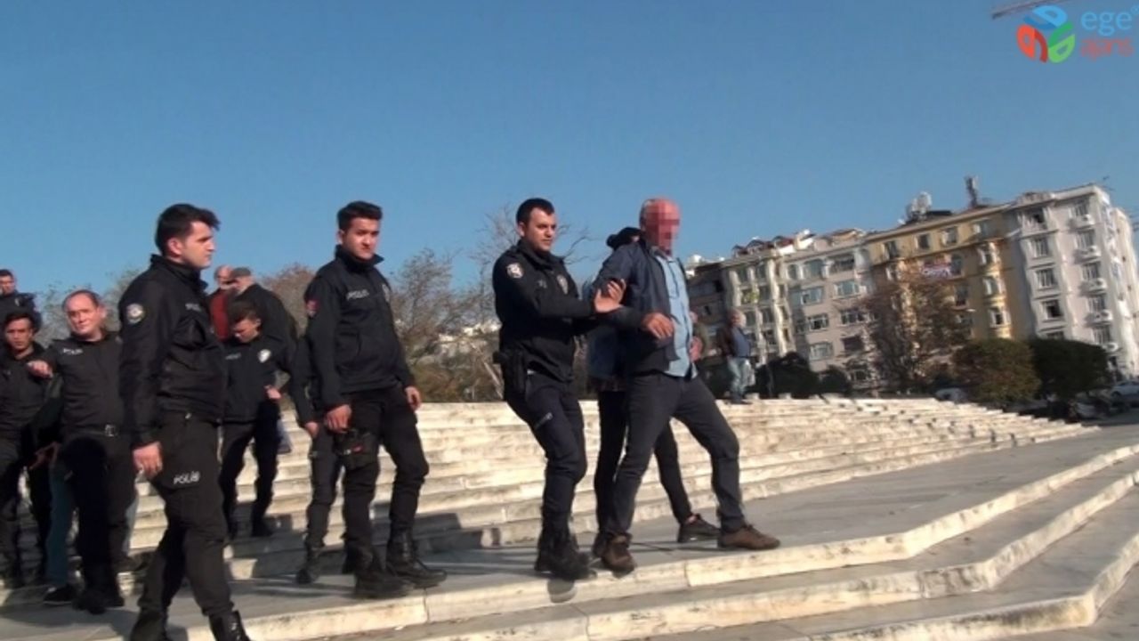 Taksim’de alkollü şahıs ortalığı birbirine kattı