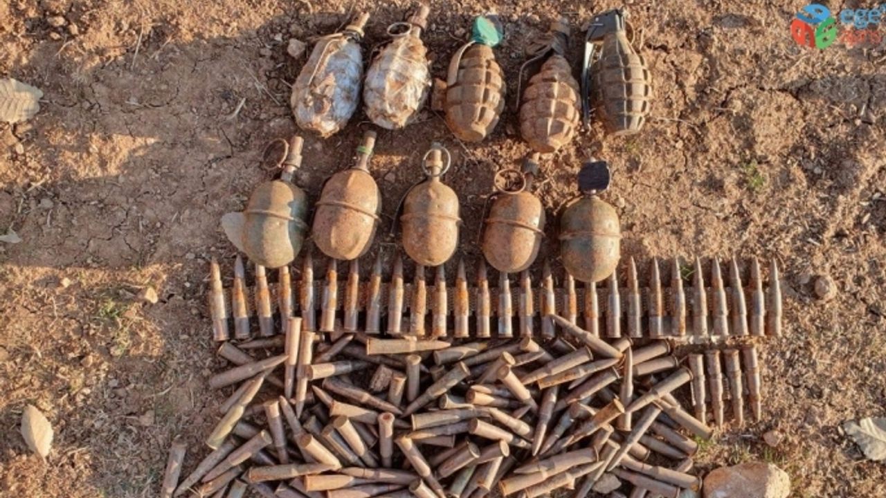 Siirt’te teröristlerin kullandığı barınaklarda tuzaklanmış bomba ve mühimmat ele geçirildi
