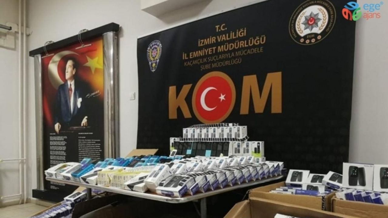 İzmir’de binlerce liralık gümrük kaçağı ürüne el konuldu