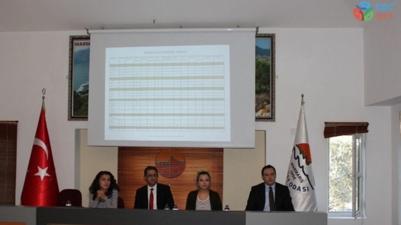 Marmaris İlçe Tarım Müdürlüğü gıda sektörü çalışanlarına yönelik seminer düzenledi