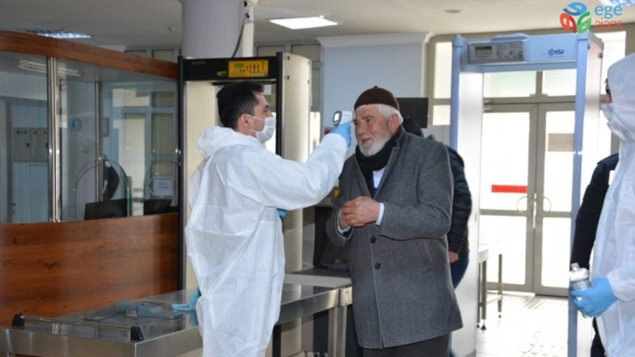 Aksaray’da adliye ve cezaevinde korona virüs tedbirleri üst seviyede