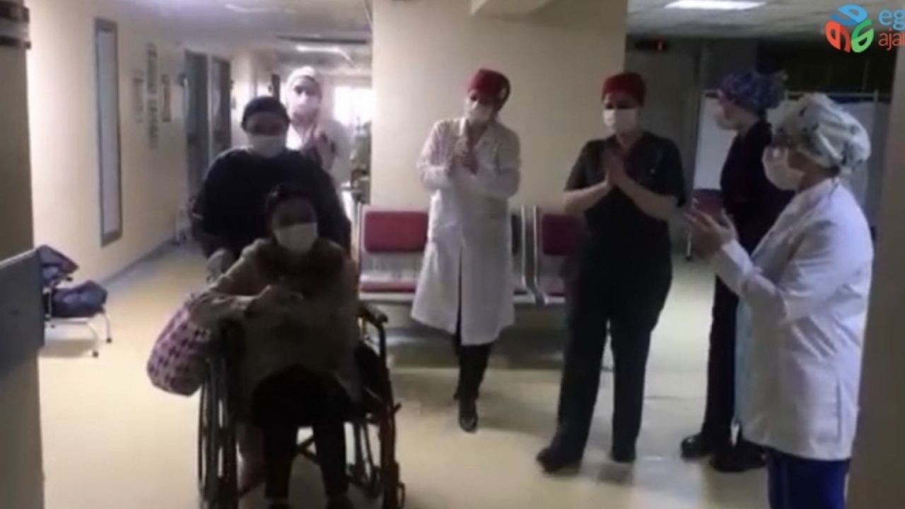 Ordu’da korona virüsünü yenen 3 hasta alkışlarla taburcu edildi