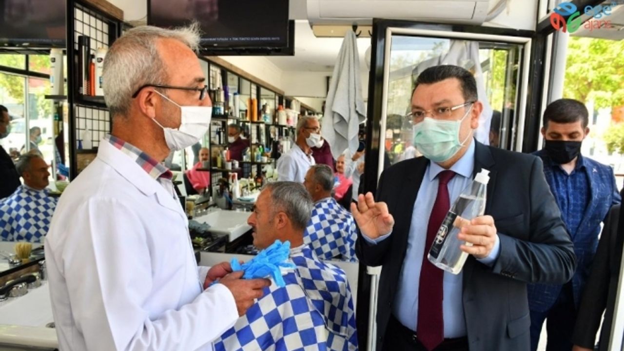 Ortahisar’dan berber ve kuaförlere sağlık desteği