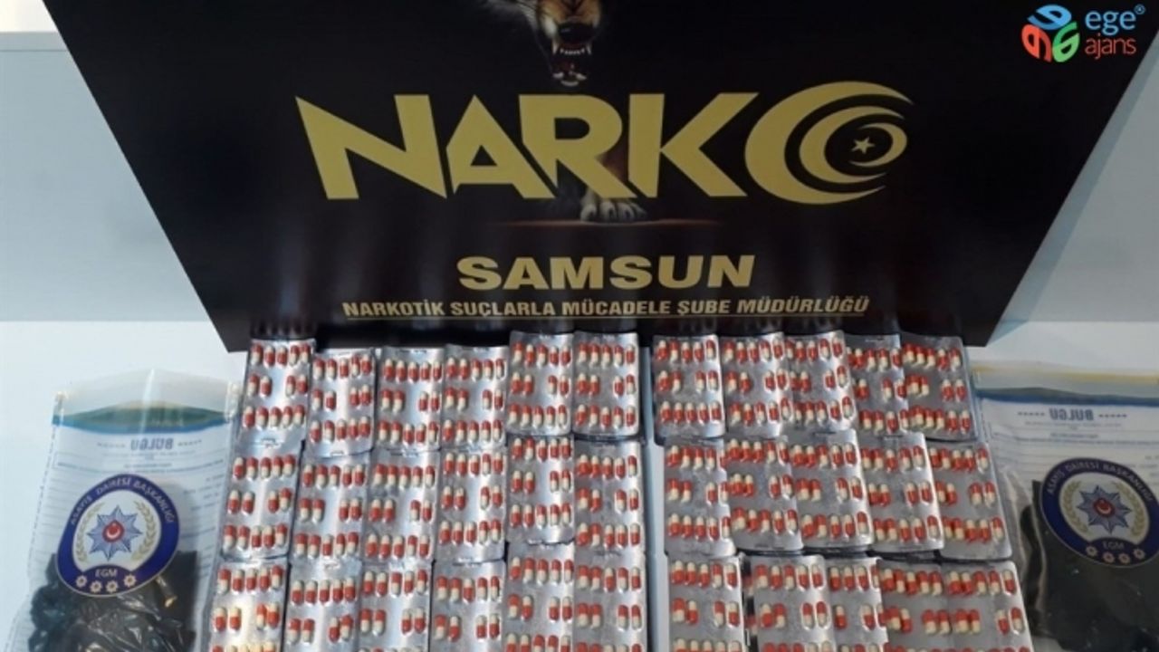 Samsun’da 1 kilo bonzai ve bin 500 sentetik hap ele geçti