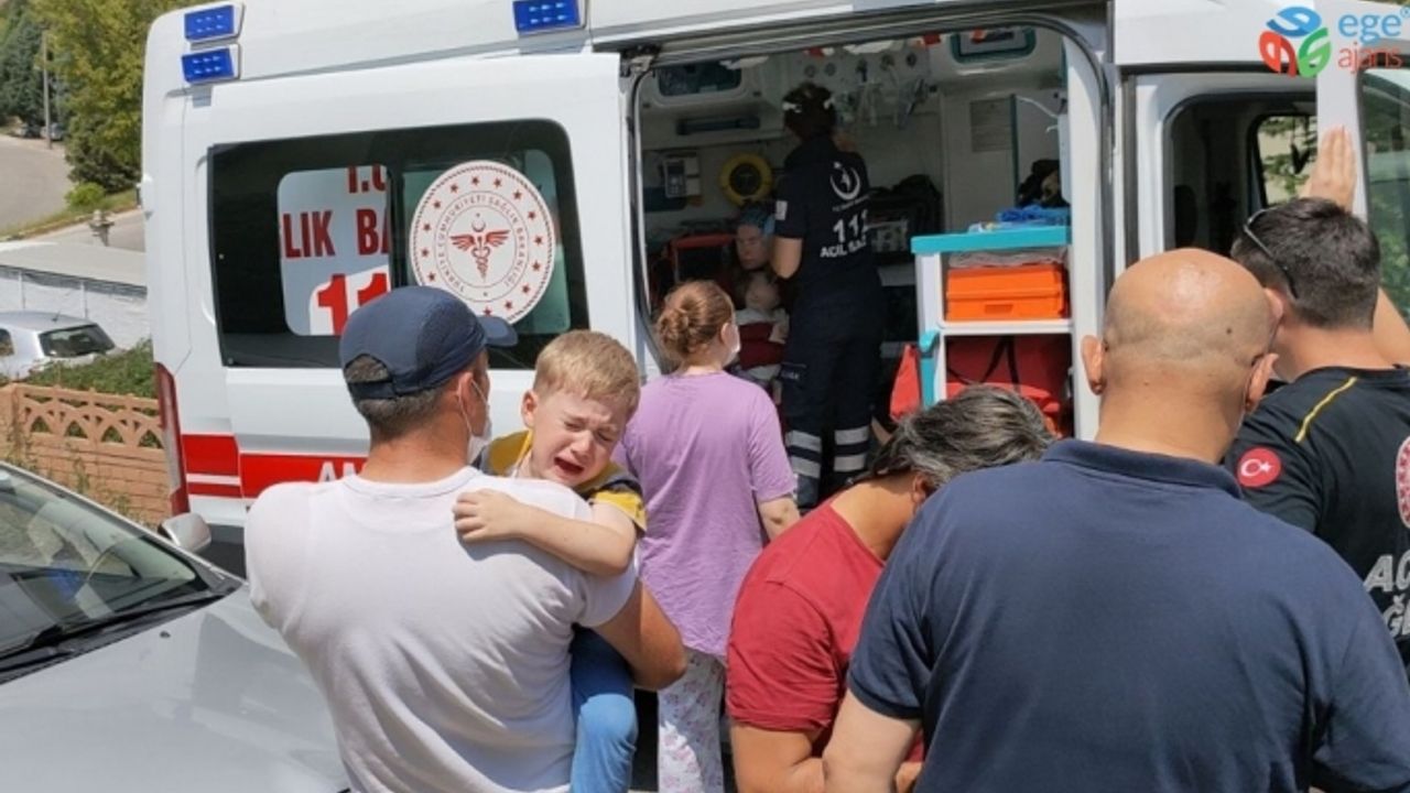 Bodrum katında çıkan yangında 7 kişi dumandan etkilendi