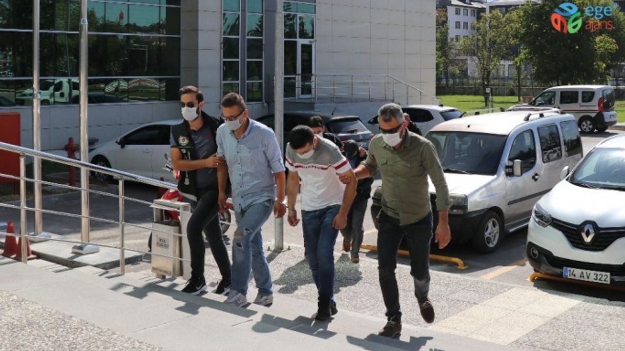 Bolu’da, eroinle yakalanan 3 kişi adliyeye sevk edildi