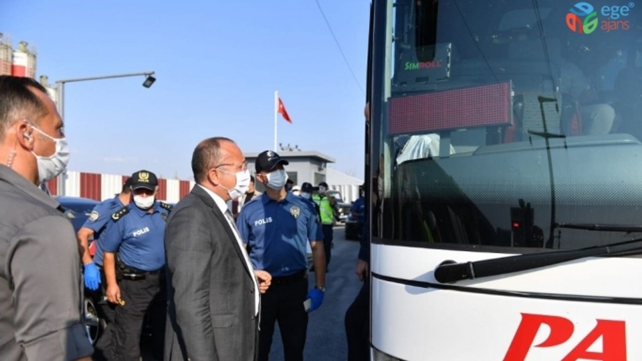 Denizli Valisi Ali Fuat Atik denetimlerine devam ediyor