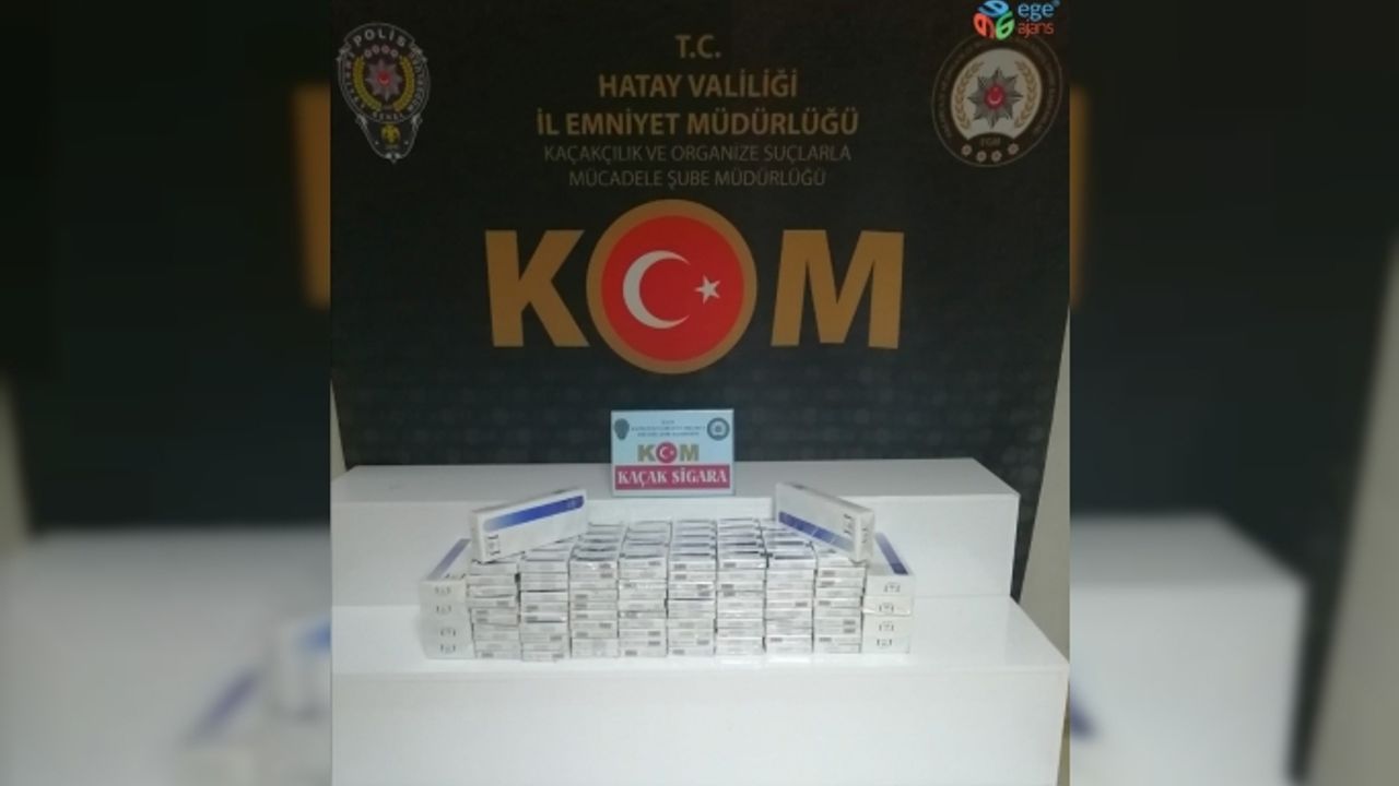 Hatay’da 500 paket gümrük kaçağı sigara ele geçirildi
