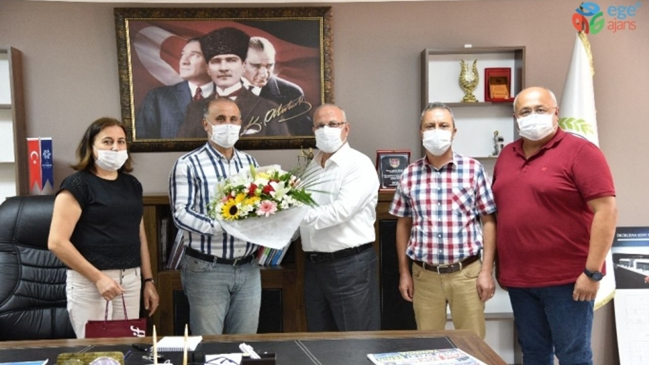 İşçi borçlarını ödeyen Başkan Kaya’ya anlamlı ziyaret