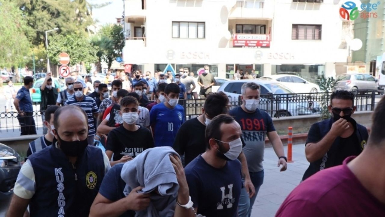 Kuşadası’nda 10 hırsızlık şüphelisinin duruşması 12 saat sürdü