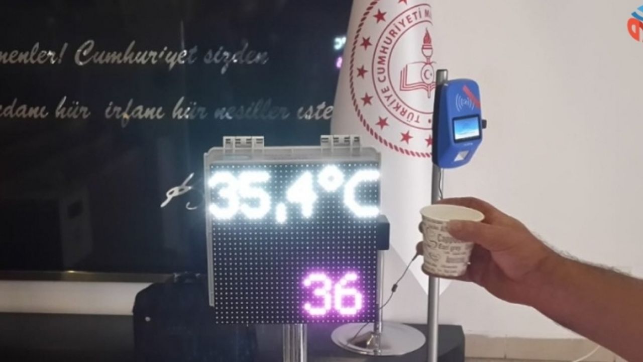 Meslek lisesinde uzaktan otomatik ateş ölçer cihazı geliştirildi