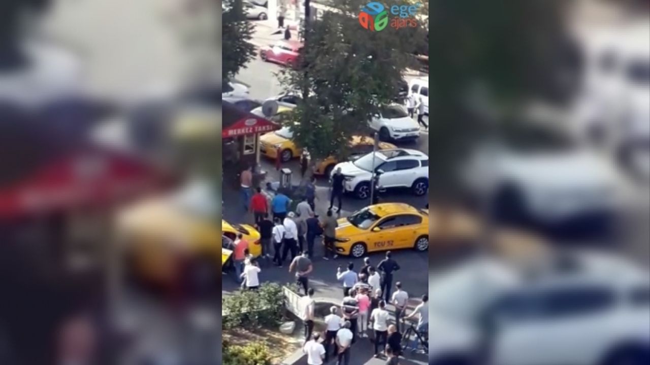Taksi Durağı’ndaki silahlı çatışma anı amatör kamerada