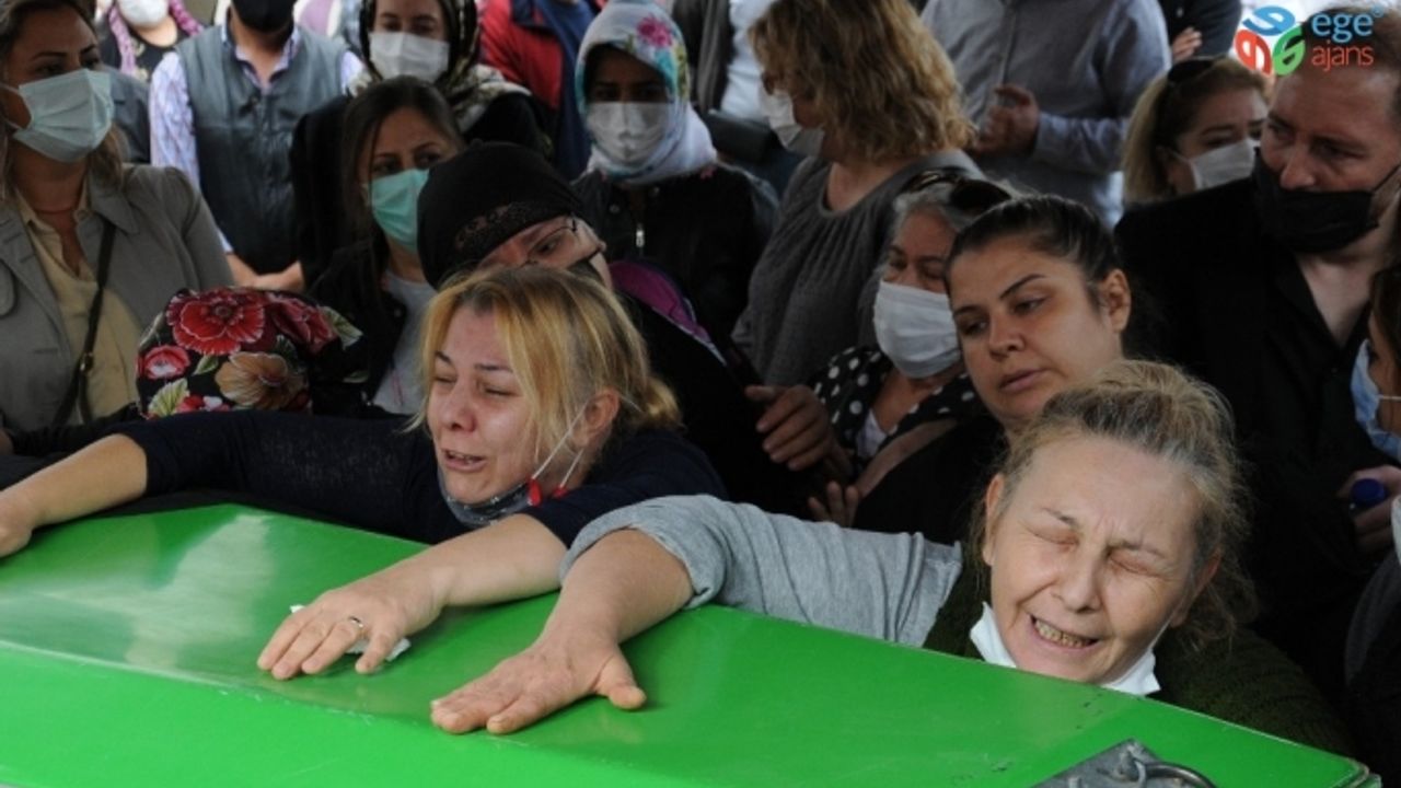 Kocası tarafından öldürülen genç kadının cenazesinde yürek yakan feryatlar