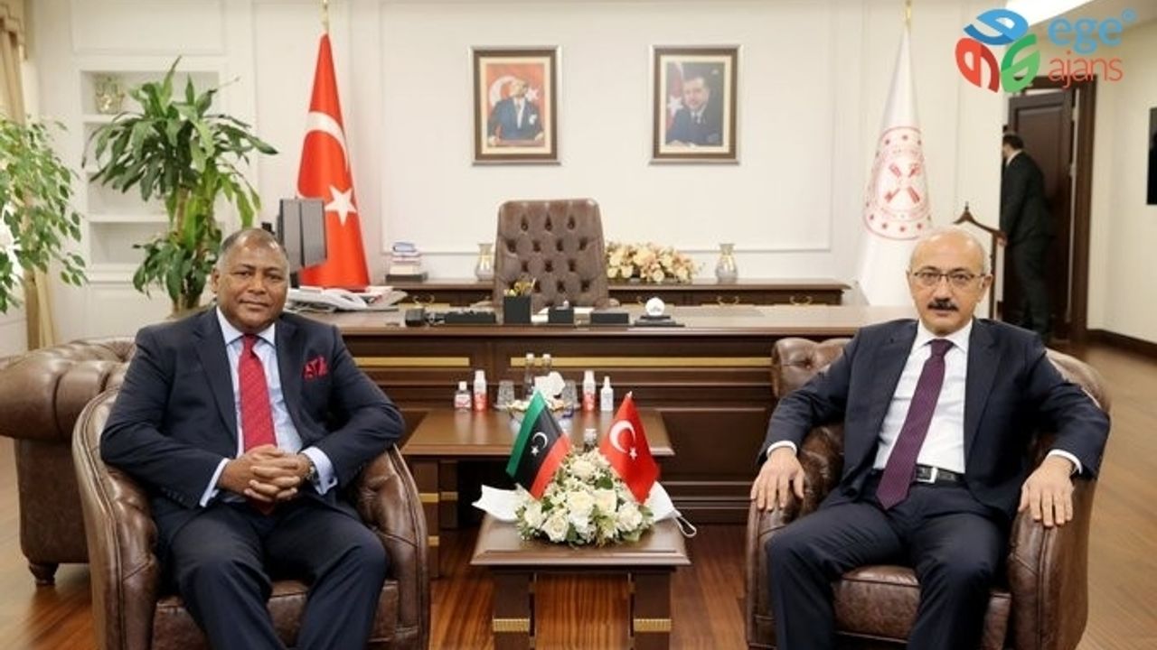 Bakan Elvan, Libya Maliye Bakanı Halid El-Mabrouk Abdullah ile görüştü