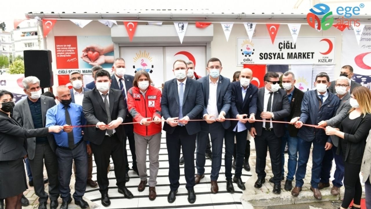 ÇİĞLİ’DE “SOSYAL MARKET” HİZMETE AÇILDI