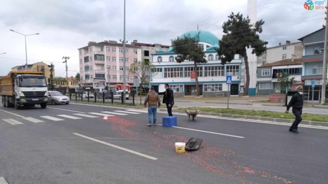 Samsun’da kamyonet ile elektrikli bisiklet çarpıştı: 1 yaralı