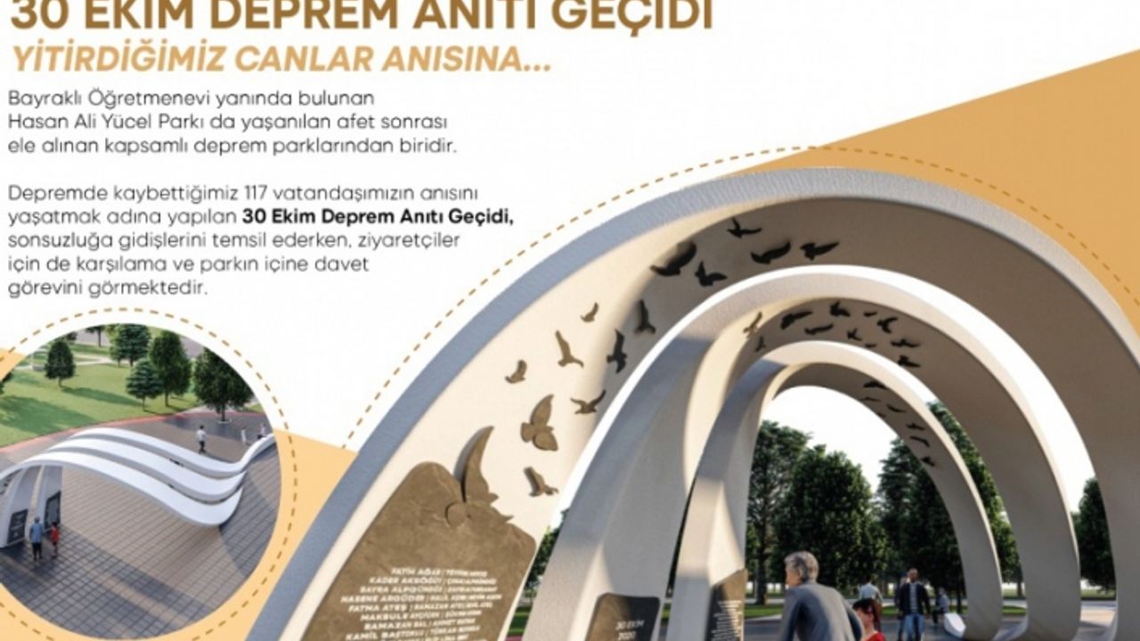 Büyükşehir'den 117 can anısına 30 Ekim anıtı