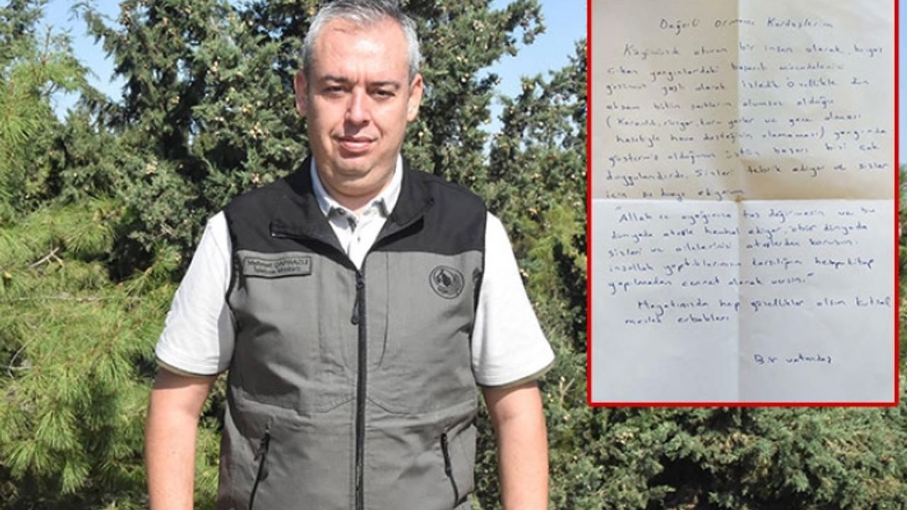 İzmir'de alev savaşçılarını duygulandıran mektup!