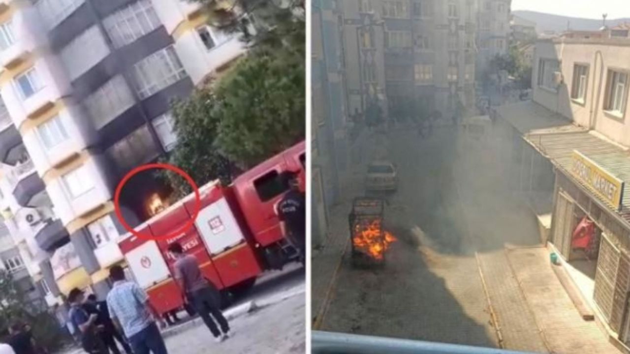 İzmir'de Suriyelilere ait ev ve araçlar yakıldı