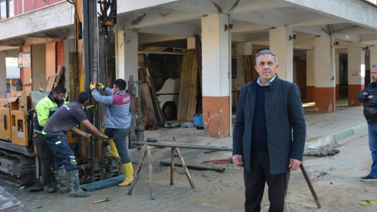 Beydağ Belediyesi 100. Yıl Pazaryeri ve Sosyal Tesisleri’nde Zemin Etüd Çalışması Başladı