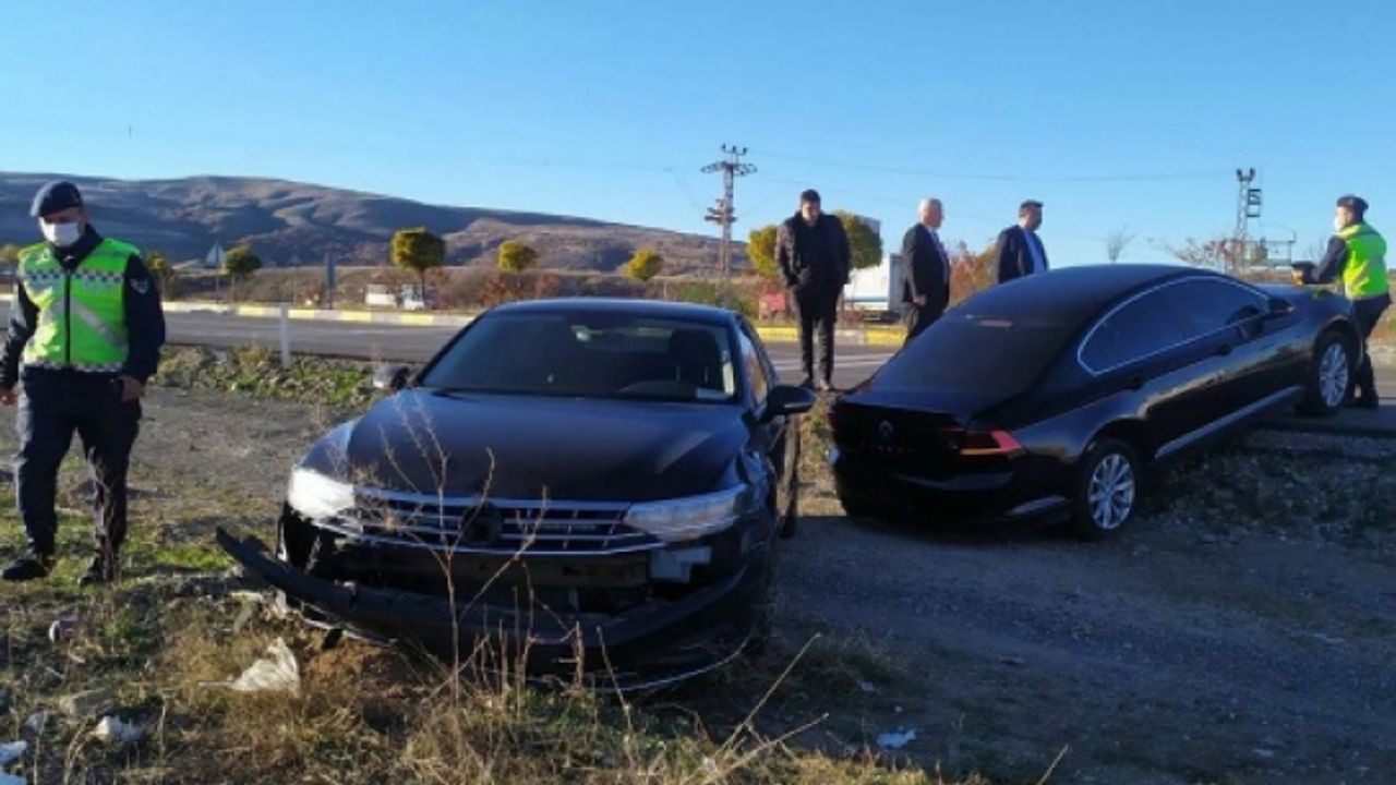 İyi Parti konvoyunda korkutan kaza