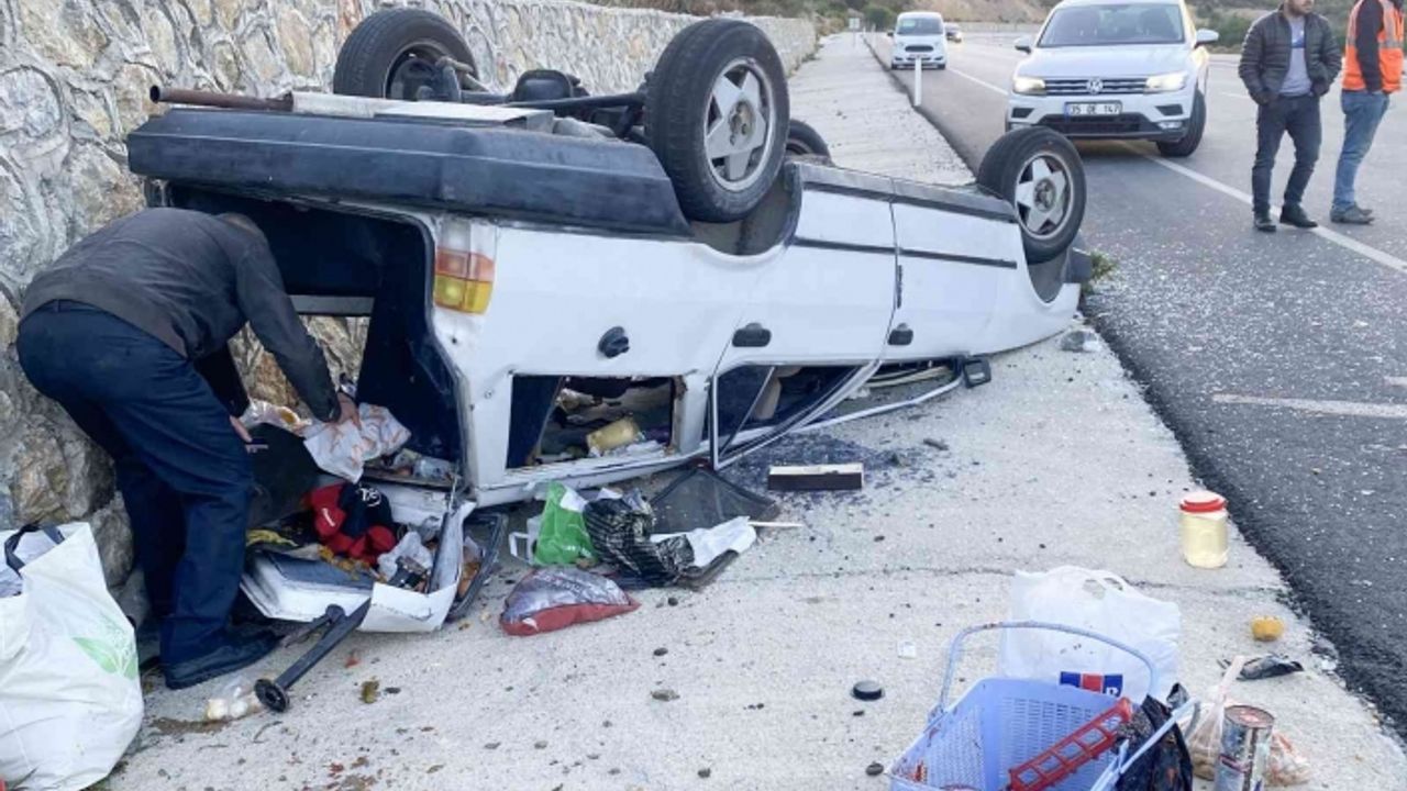İzmir'deki feci kazada emniyet kemeri hayat kurtardı