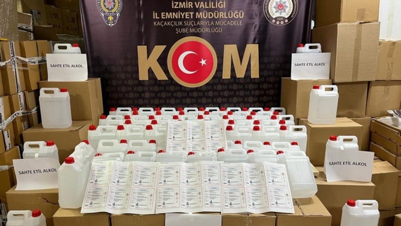 İzmir’de sahte alkol kaçakçılarına darbe: 4 tutuklama