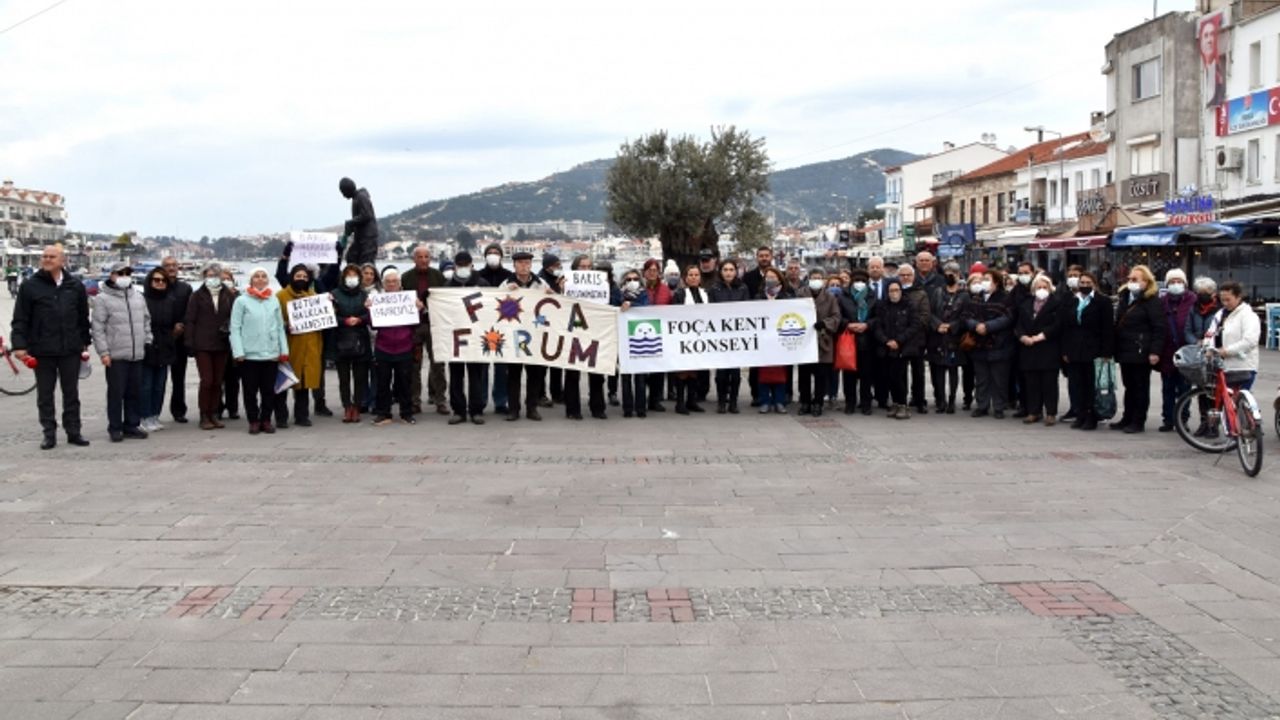 Foça Kent Konseyi'nden ‘‘Savaşa Hayır!’’