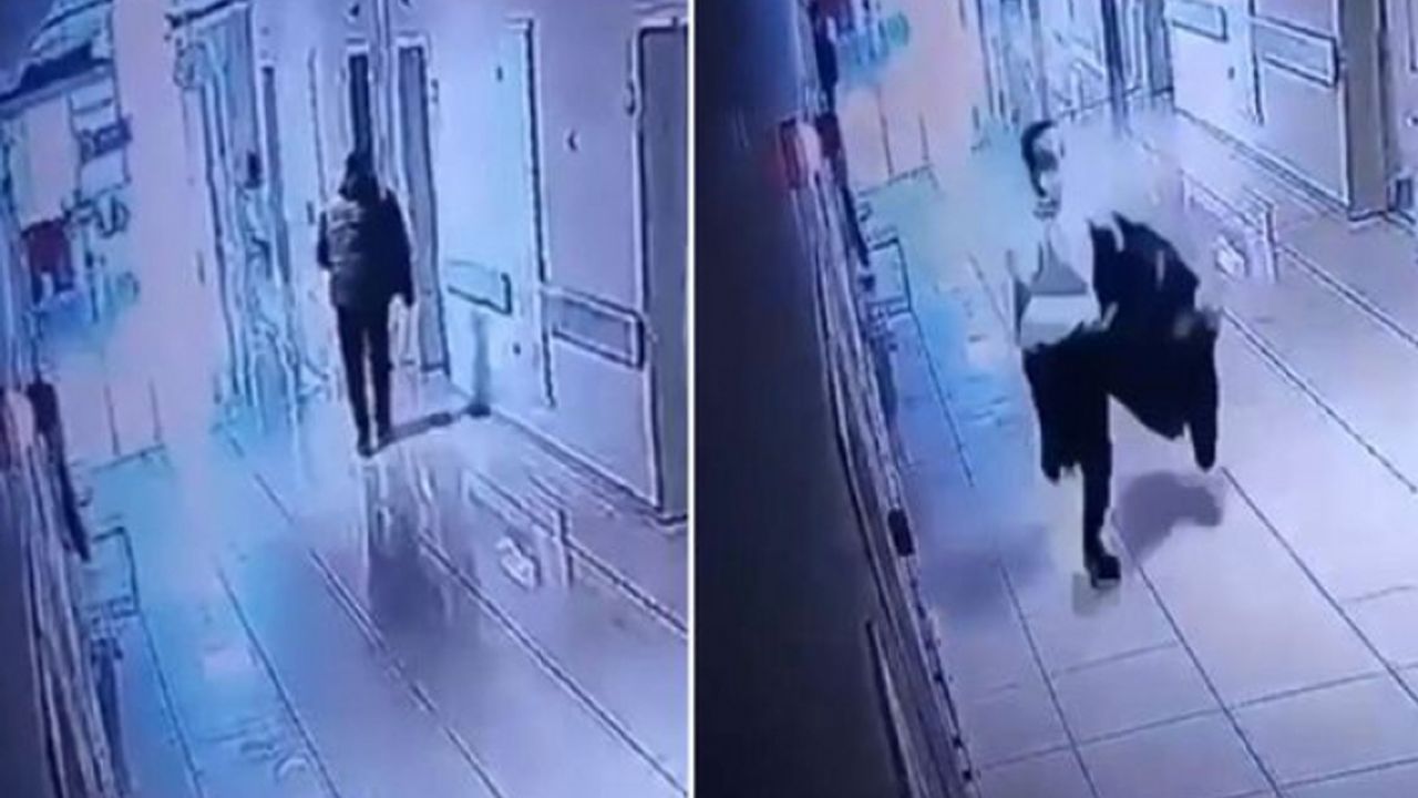 Koluna alçı takıp silahı da içine gizlemiş