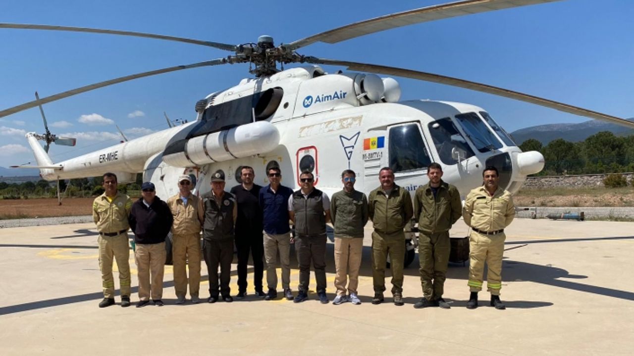 İzmir’de ilk yangın söndürme helikopteri göreve hazır