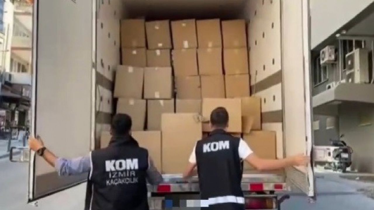Kamyon kasasından 3 milyon kaçak sigara ele geçirildi