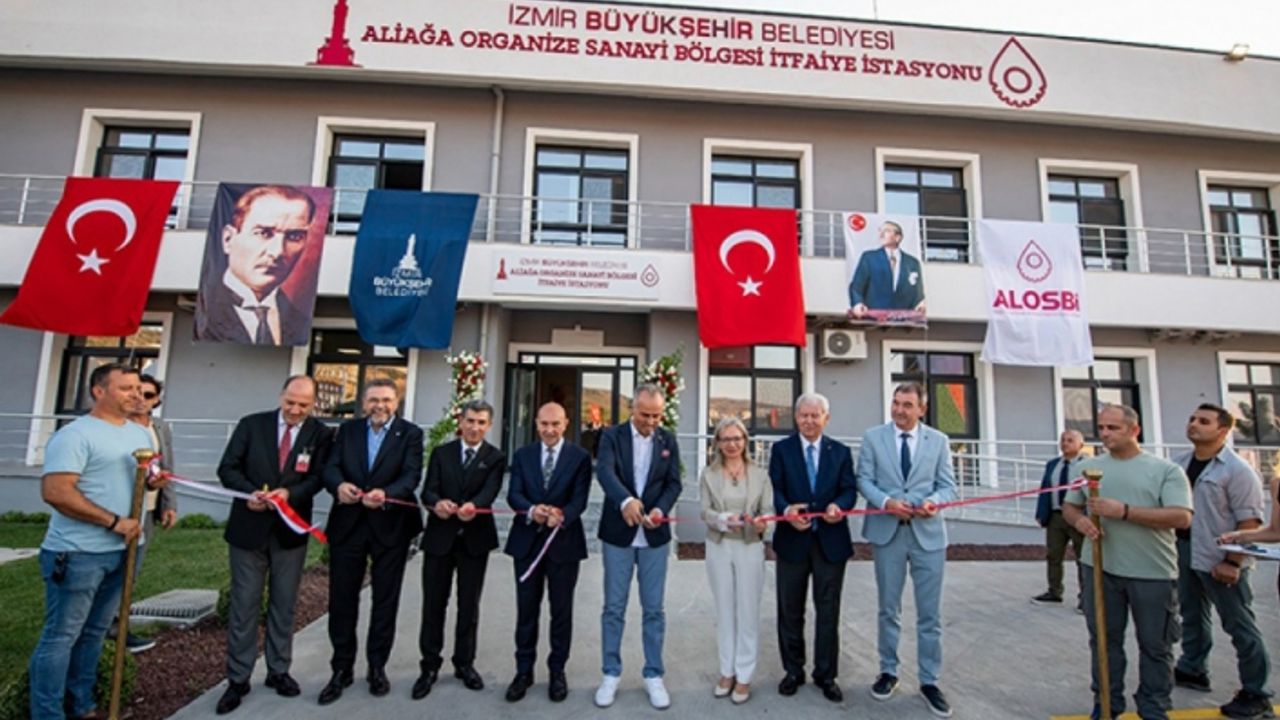 Aliağa Organize Sanayi Bölgesi İtfaiye Merkezi açıldı