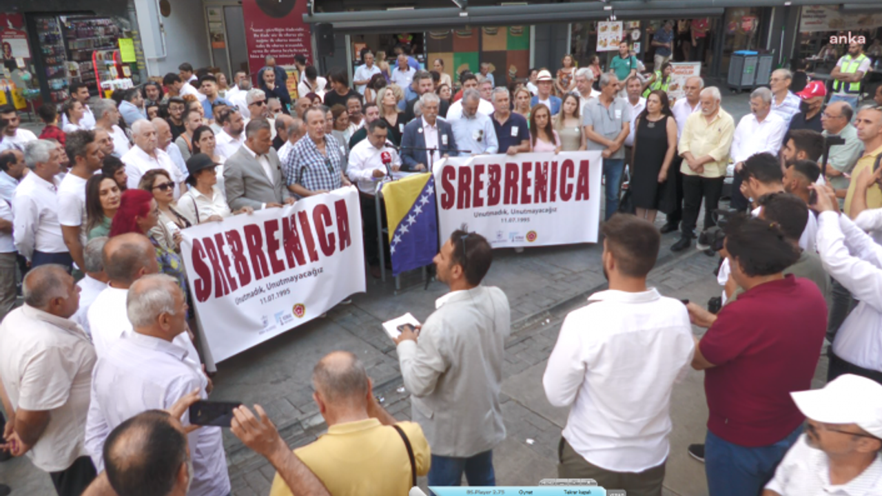 Srebrenitsa Katliamında yaşamını yitirenler İzmir'de anıldı