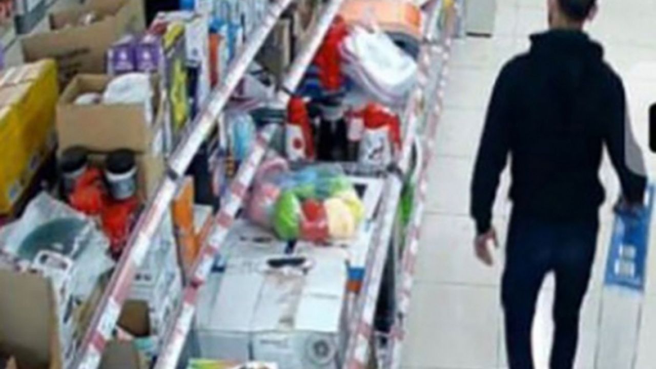 Zincir marketleri hedef seçen hırsız kıskıvrak yakalandı