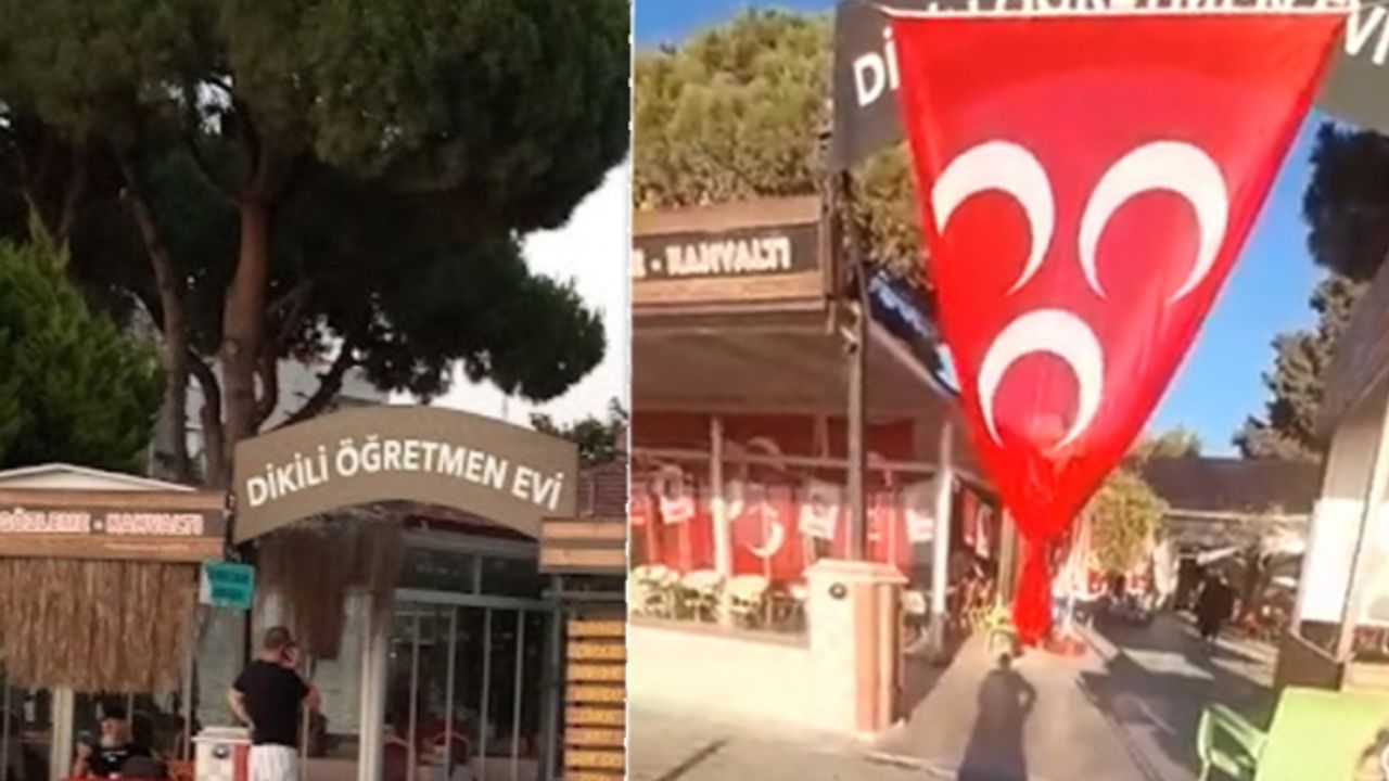 Öğretmenevi’ndeki MHP etkinliğine çifte tepki: Türk bayrağı yerine MHP bayrağı asıldı!