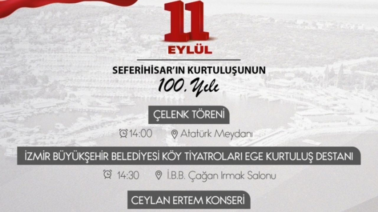 Seferihisar'da 100'üncü yıla özel kutlama