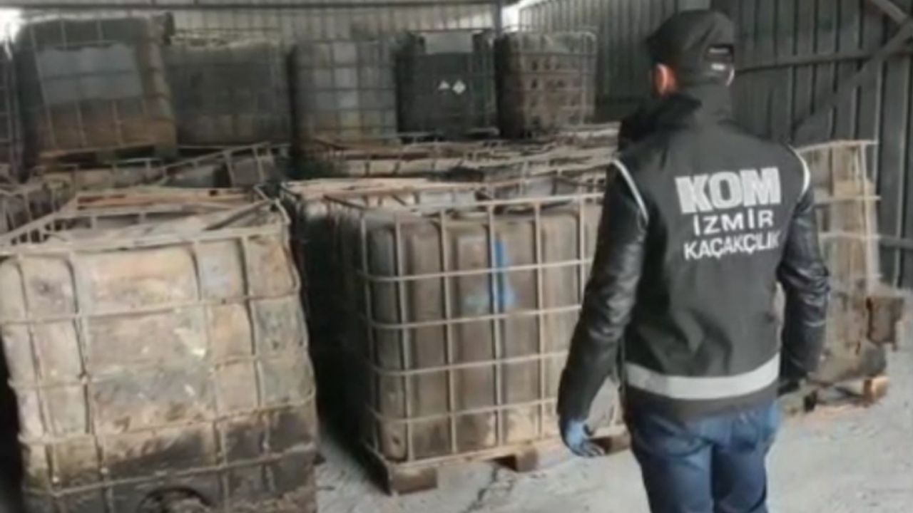 İzmir’de 1 milyon litre karışımlı akaryakıt ele geçirildi