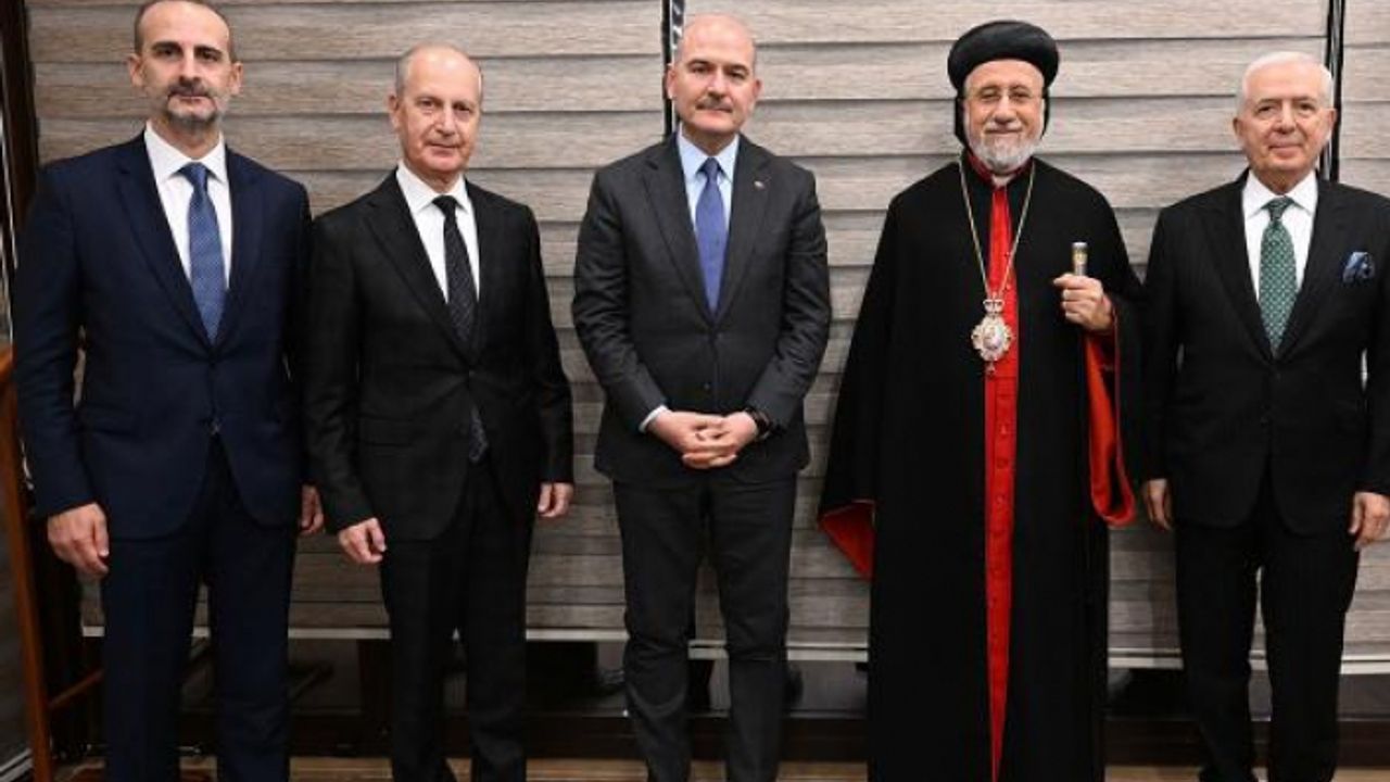 Bakan Soylu, Süryani cemaati temsilcileriyle bir araya geldi