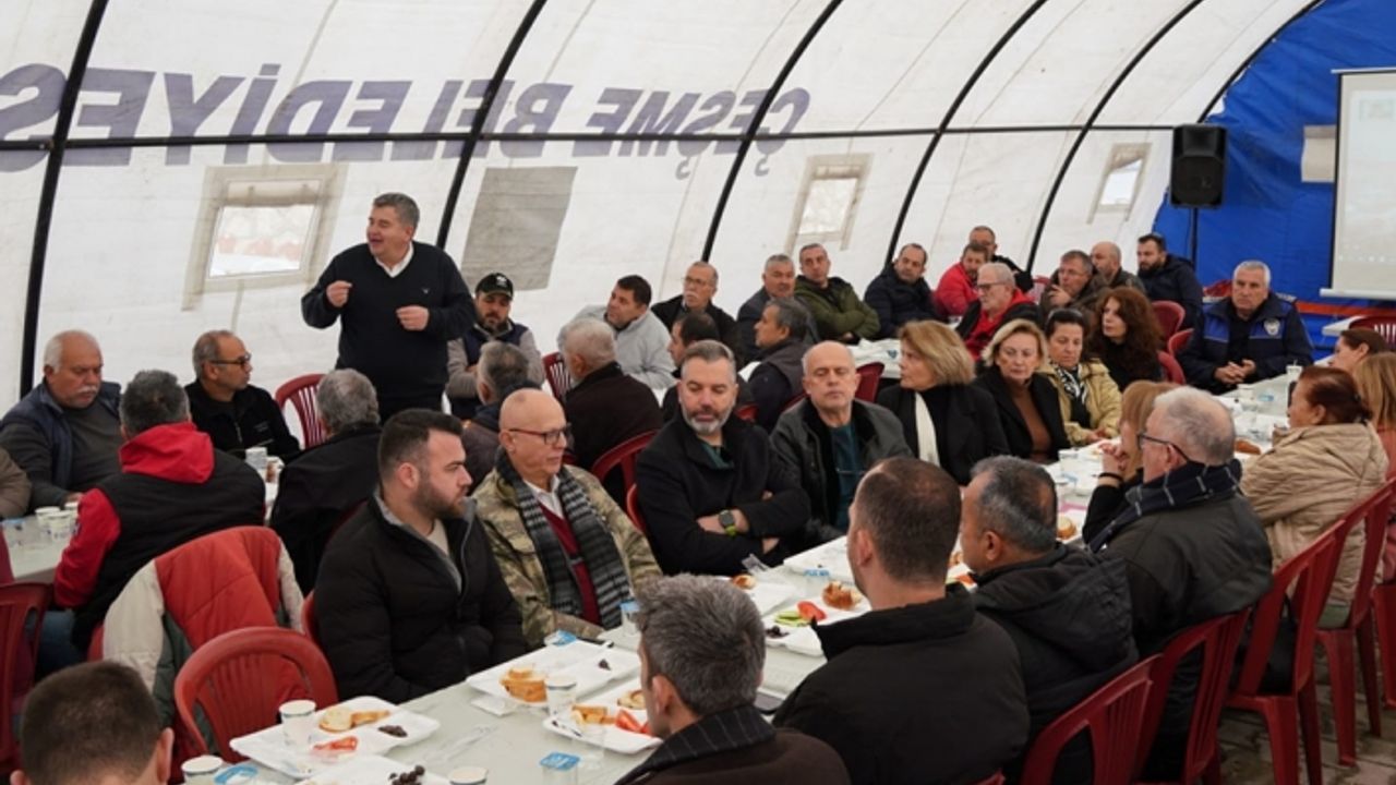 Başkan Oran sanayi esnafı ile kahvaltıda bir araya geldi