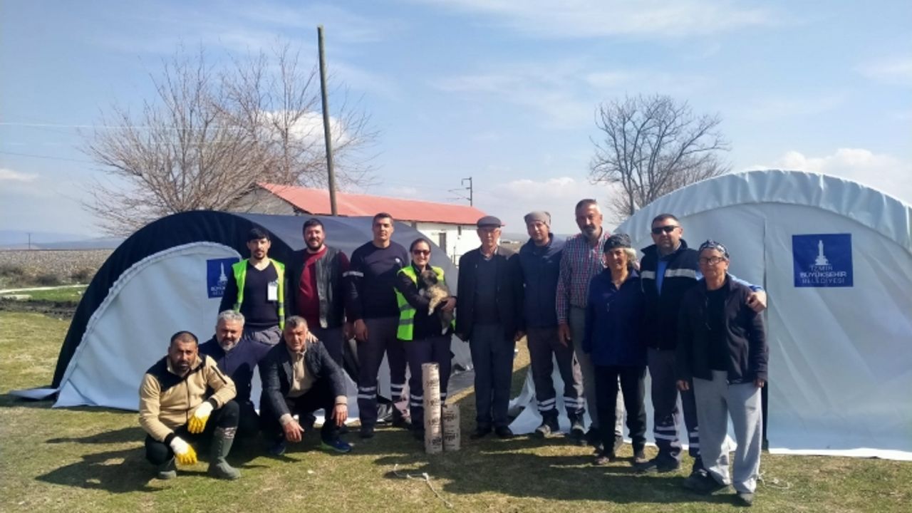 '' Kahramanmaraş ve çevresindeki 40 köyde İzmir dayanışması''