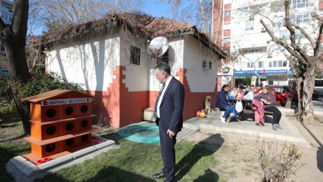 Bayraklı’da kedi evlerinin sayısı 20’ye yükseldi!