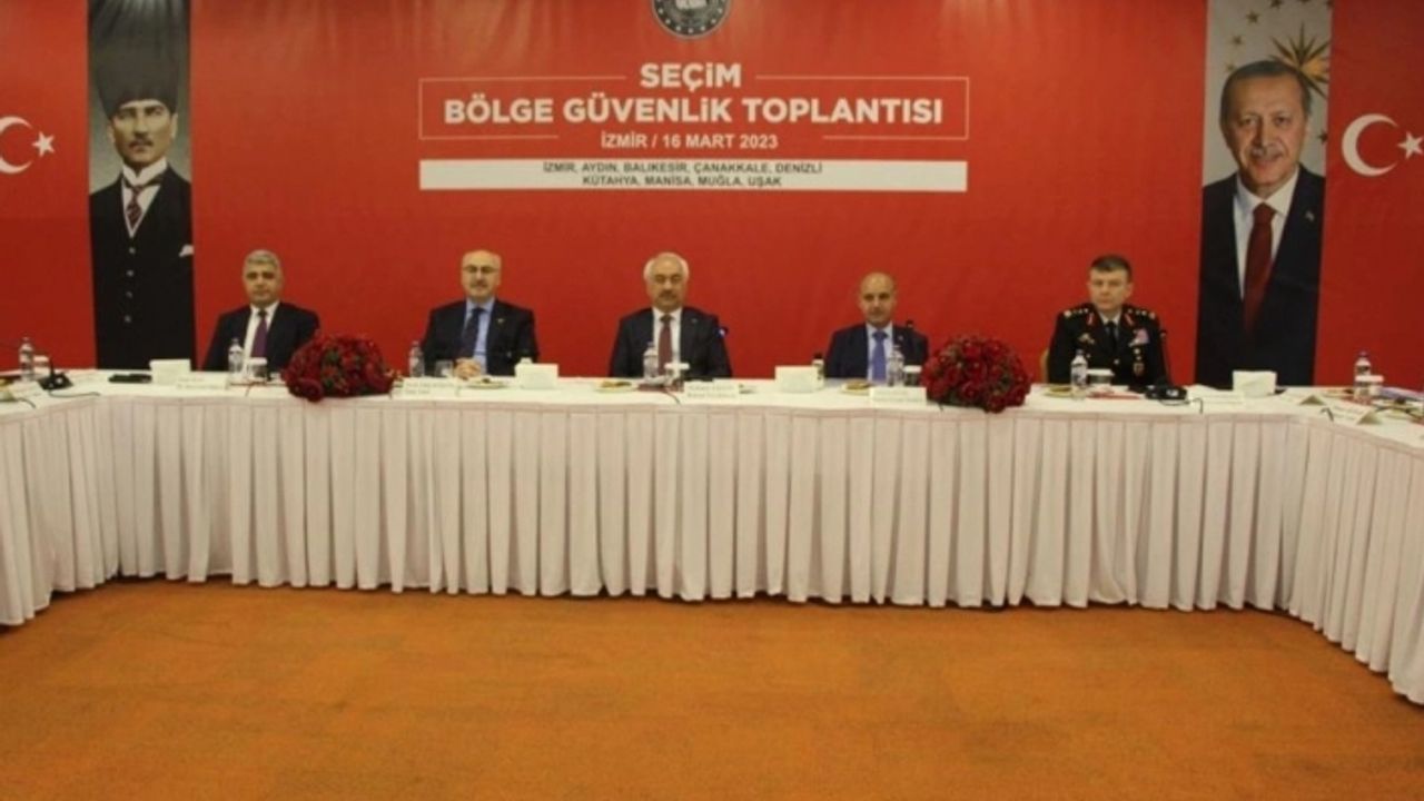 Seçim Bölge Güvenlik Toplantısı İzmir'de gerçekleştirildi