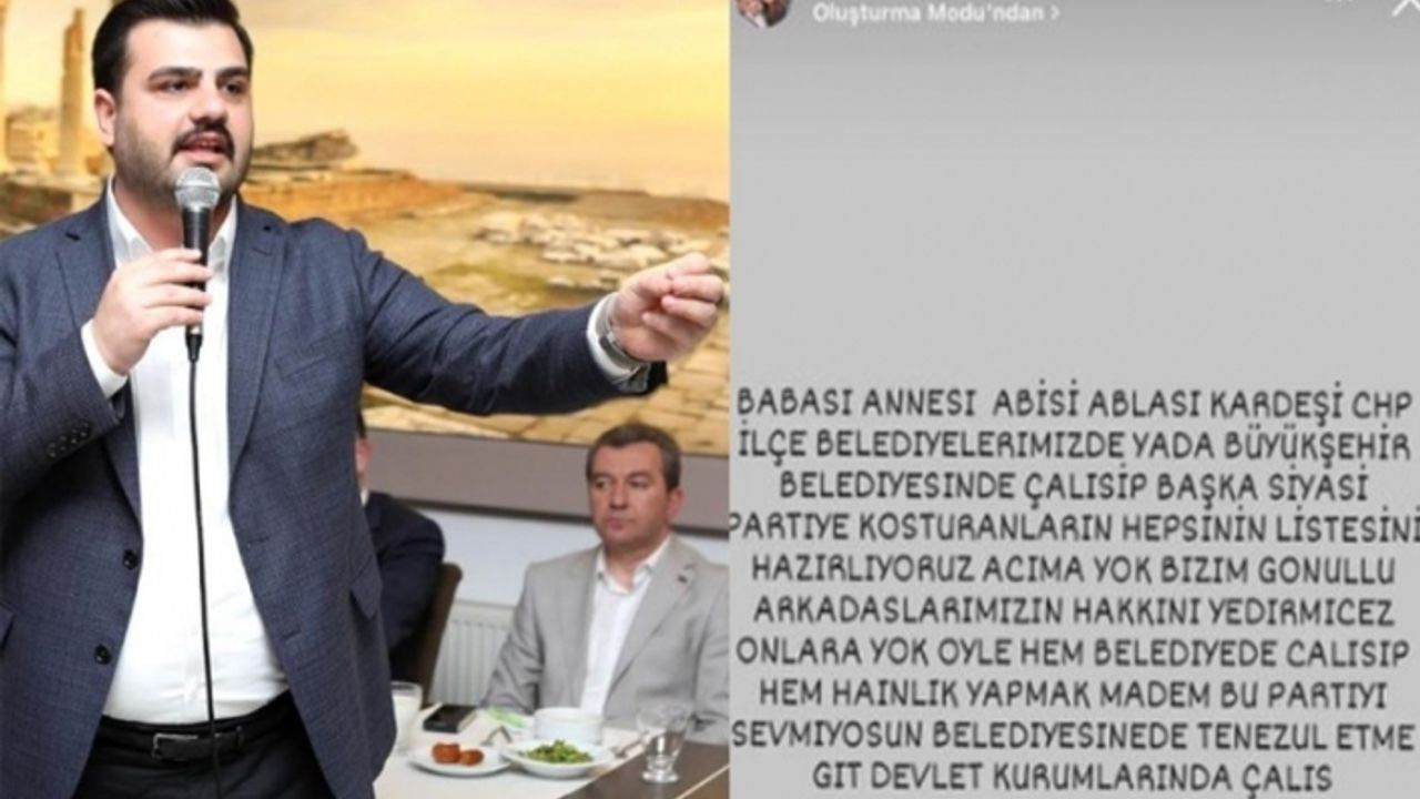 AK Partili İnan’dan, CHP’li Büyükşehir çalışanın o paylaşımına tepki
