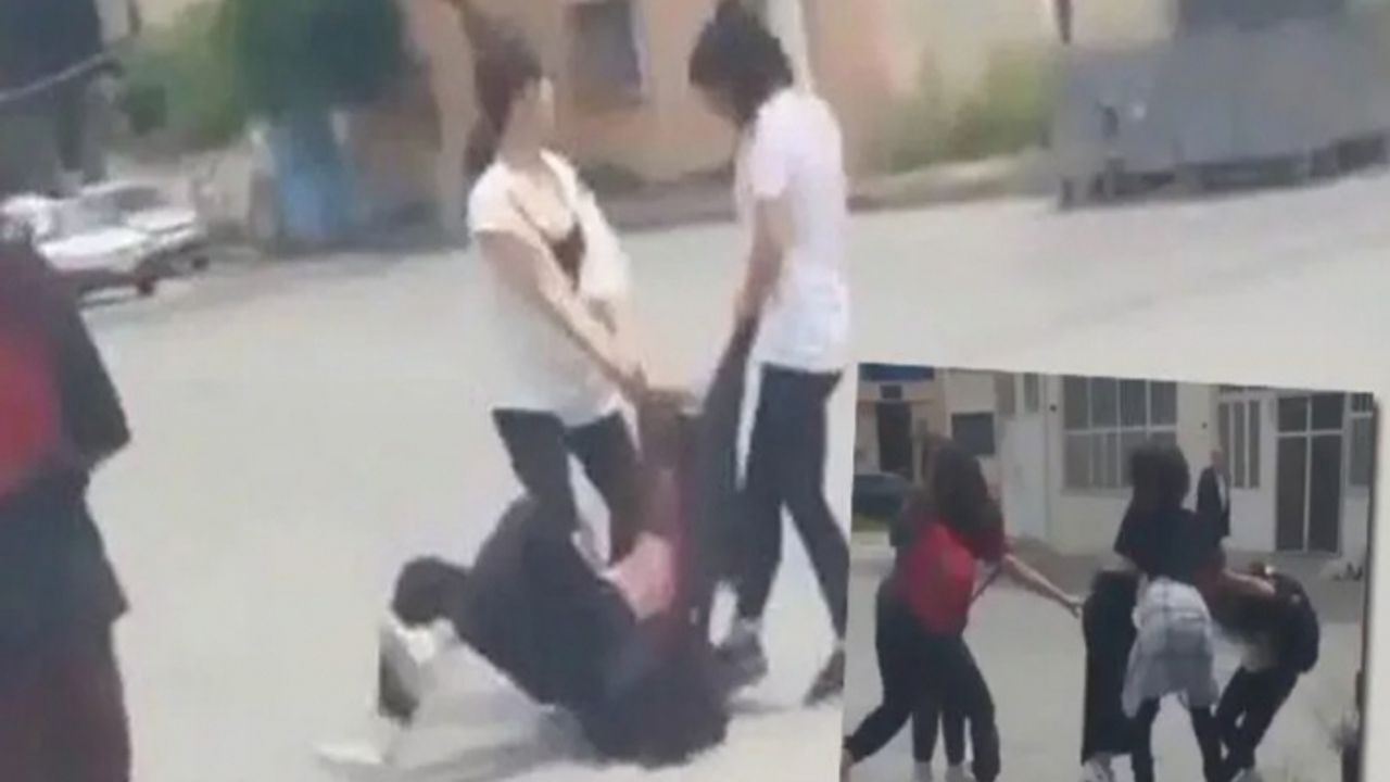 İzmir’de kız öğrenciler birbirine girdi, meydan ringe döndü