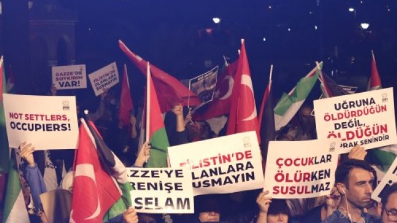 İzmir'den Filistin'e destek mitingi