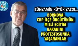 Bornova CHP  ilçe örgütünün Milli Egitim Bakanını protestosunda yaşananlar