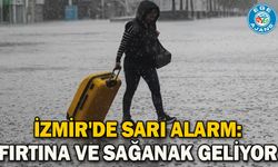 İzmir'de sarı alarm: Fırtına ve sağanak geliyor